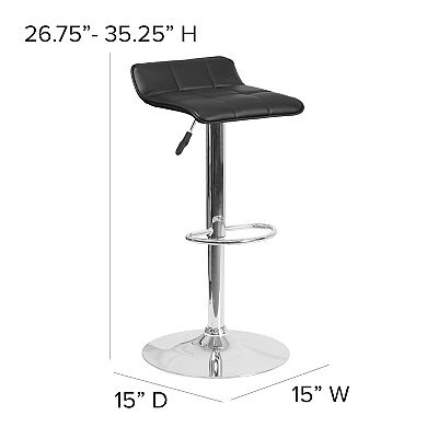 Flash Furniture Minimalist Adjustable Height Bar Stool