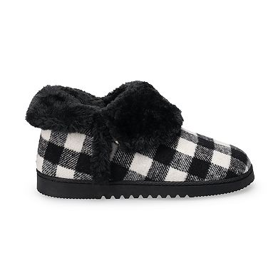 Women's Sonoma Goods For Life® Faux Fur Lined Bootie Slippers