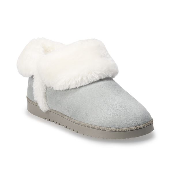 kohls womens bootie slippers