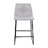 Flash Furniture 24-in. Faux-Leather Counter-Height Bar Stool 2-Piece Set