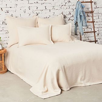 Carol & Frank Monroe Natural Quilt or Sham