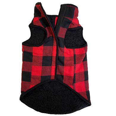 Woof Buffalo Check Dog Jacket