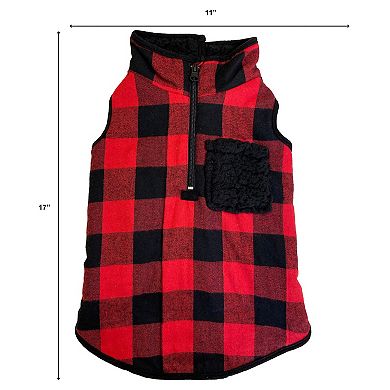 Woof Buffalo Check Dog Jacket
