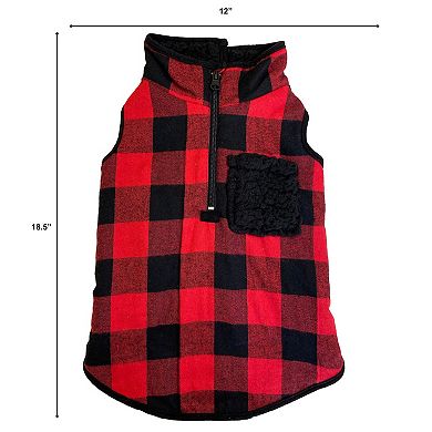 Woof Buffalo Check Dog Jacket