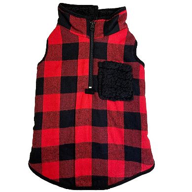 Woof Buffalo Check Dog Jacket