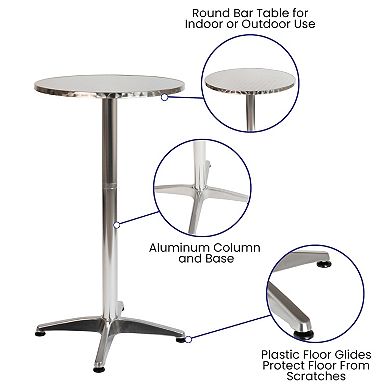 Flash Furniture Round Indoor / Outdoor Bar Table