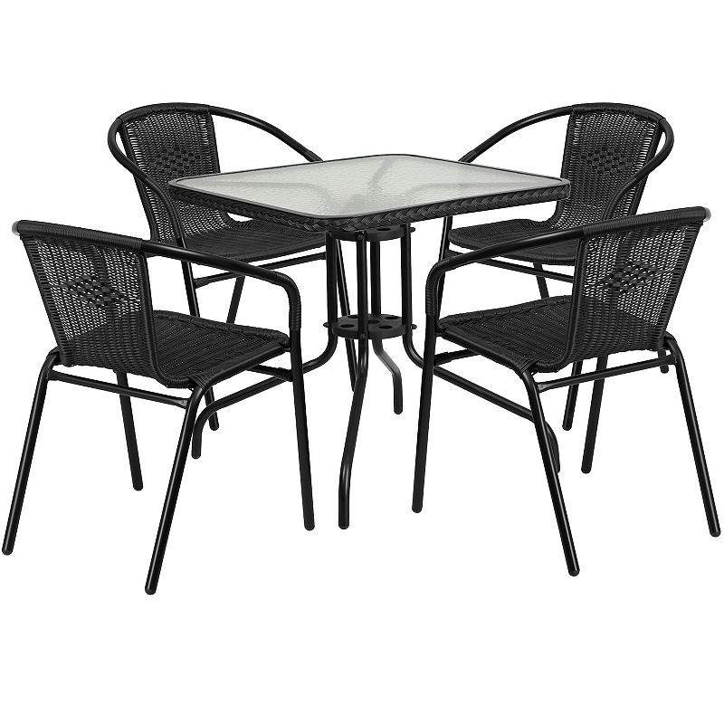 76790909 Flash Furniture Patio Square Table & Rattan Chair  sku 76790909