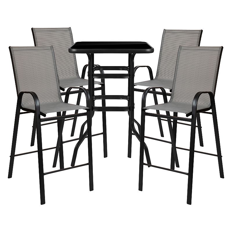 61606727 Flash Furniture Outdoor Dining Bistro Table & Stoo sku 61606727