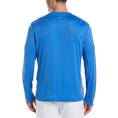 Men's Grand Slam Striped Jacquard Golf Polo