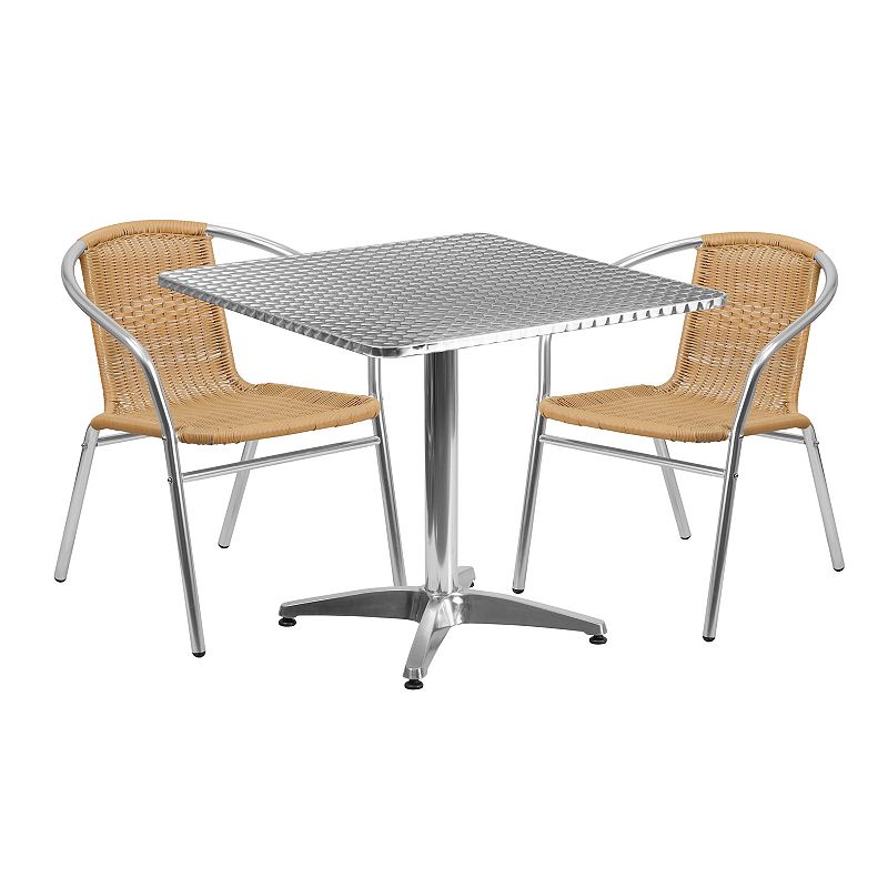 55617517 Flash Furniture Square Indoor / Outdoor Table & Ra sku 55617517