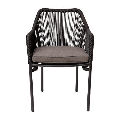 Flash Furniture Kallie All-Weather Woven Patio Stacking Club Chair 2-piece Set