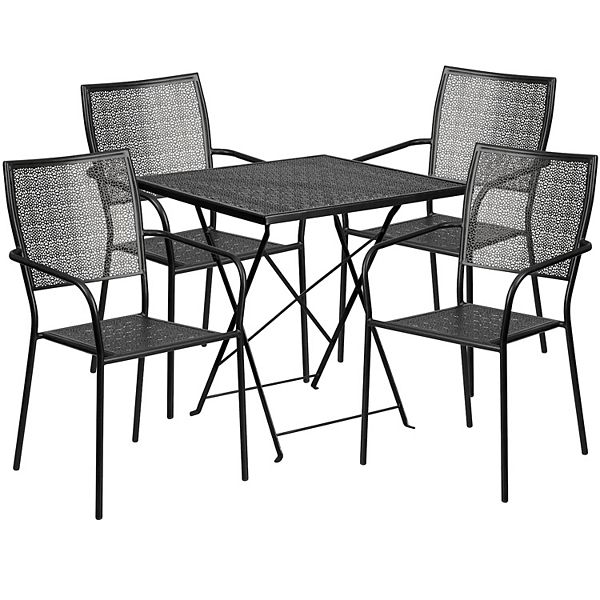 Flash Furniture Commercial Square Indoor / Outdoor Folding Patio Table