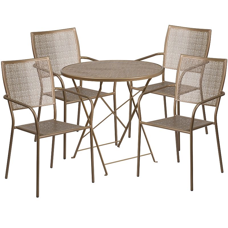 Flash Furniture Round Commercial Indoor / Outdoor Folding Patio Table 5-pie