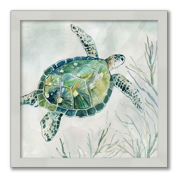 Courtside Market Sea Turtle I Framed Wall Decor