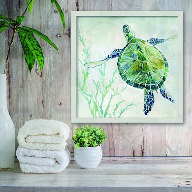 Courtside Market Sea Turtle II Framed Wall Decor
