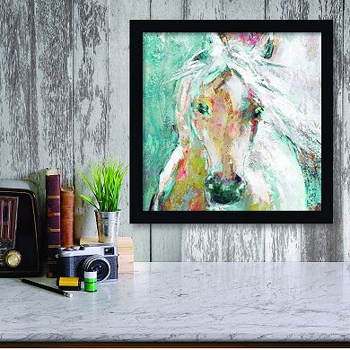 Courtside Market Watercolor Stallion 2 Framed Wall Decor