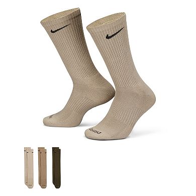 Women's Nike Everyday Plus Cushioned Training Crew Socks 3-Pack