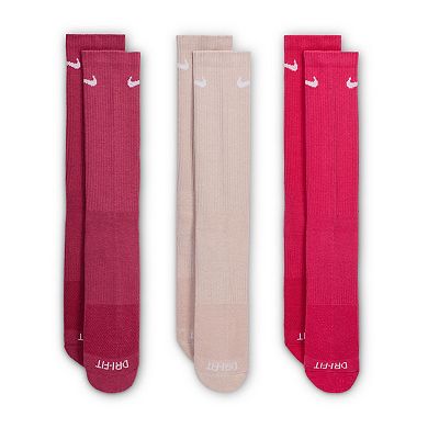 Women's Nike Everyday Plus Cushioned Training Crew Socks 3-Pack