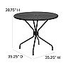 Flash Furniture Commercial Indoor / Outdoor Patio Table & Round Back Chair 5-piece Set