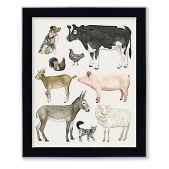 Courtside Market Farmland Family III Framed Wall Decor