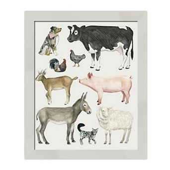 Courtside Market Farmland Family III Framed Wall Decor