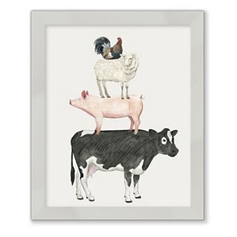 Courtside Market Farmland Family V Framed Wall Decor