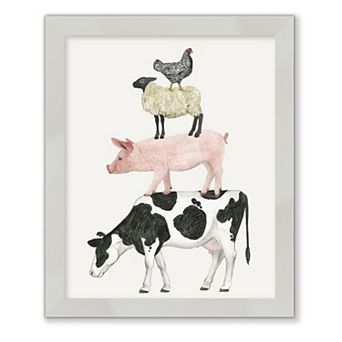 Courtside Market Farmland Family Vi Framed Wall Decor