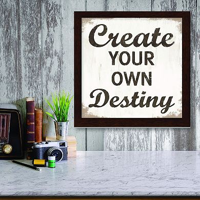 Courtside Market Create Your Own Destiny Framed Wall Decor