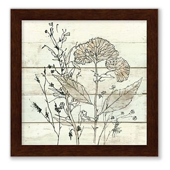 Courtside Market Dried Flower Study I Framed Wall Decor