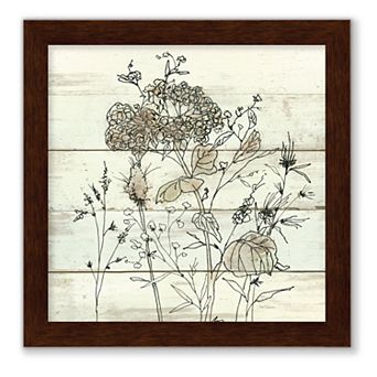 Courtside Market Dried Flower Study II Framed Wall Decor