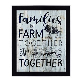 Courtside Market Life Is Better Farm Framed Wall Decor