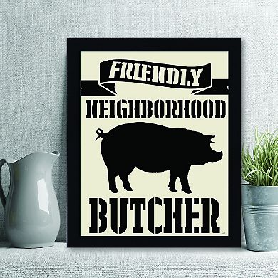 Courtside Market Butcher Framed Wall Decor