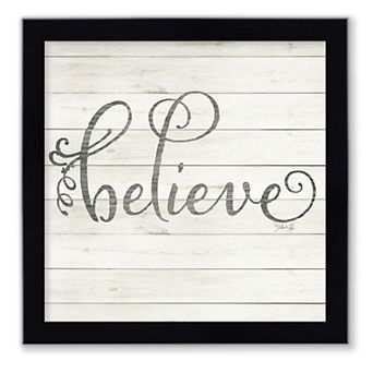 Courtside Market Believe Framed Wall Decor