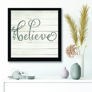 Courtside Market Simple Words - Believe Framed Wall Decor