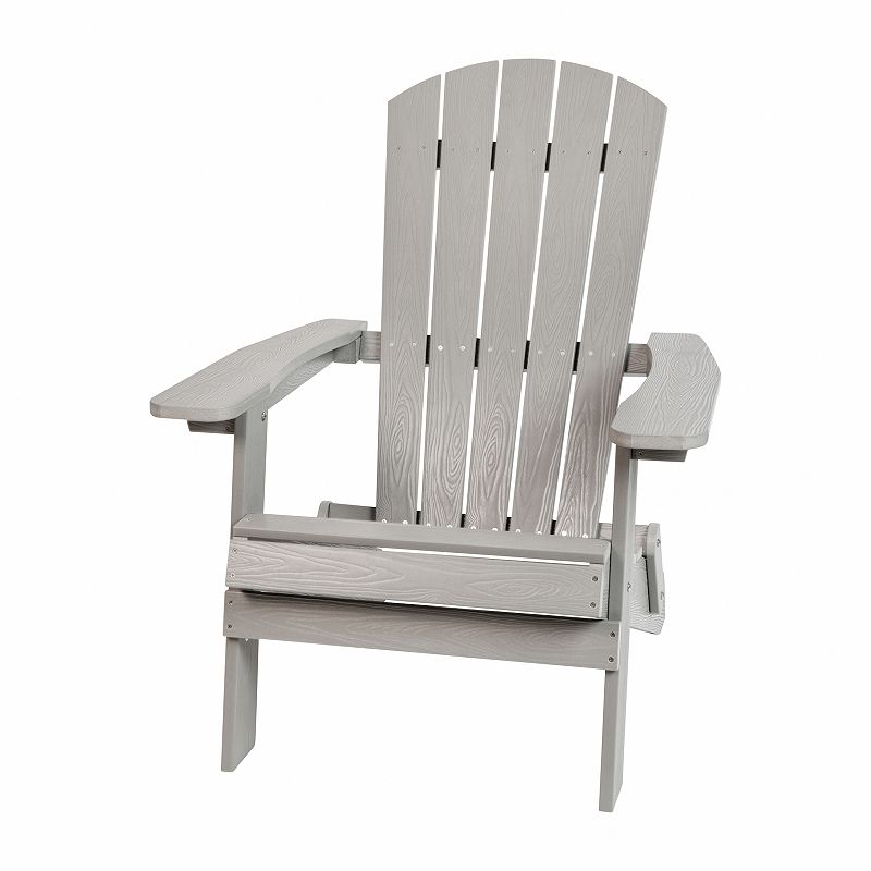 Flash Furniture Charlestown All-Weather Indoor / Outdoor Folding Adirondack