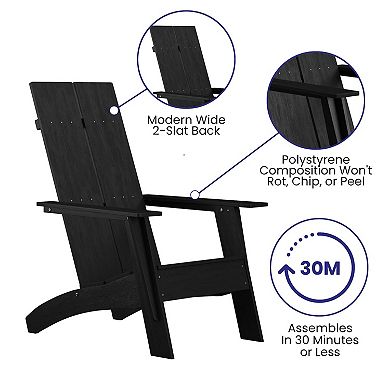 Flash Furniture Sawyer All-Weather Adirondack Patio Chair