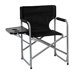 KingCamp Compact Camping Folding Chair with Side Table and Storage Pocket, Red