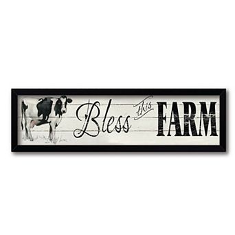Courtside Market Bless This Farm Framed Wall Decor