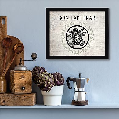 Courtside Market Bon Lait Framed Wall Decor