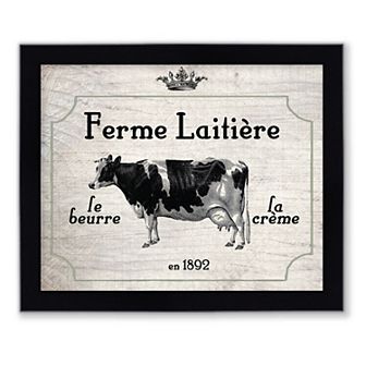 Courtside Market La Creme Framed Wall Decor