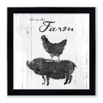 Courtside Market Life on the Farm Framed Wall Decor