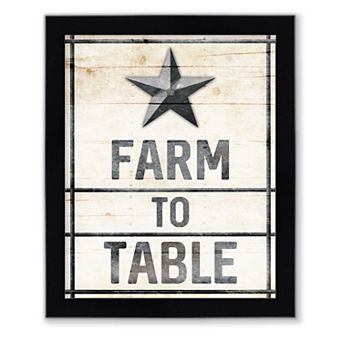 Courtside Market Star Farm Framed Wall Decor