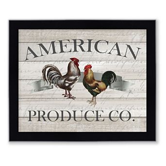 Courtside Market American Produce Framed Wall Decor