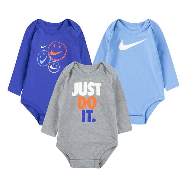 Baby Nike 3 Pack Jersey Bodysuits