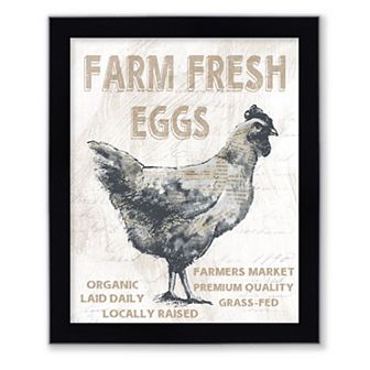 Courtside Market Fresh Farm Eggs I Framed Wall Decor