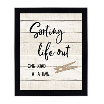 Courtside Market Sorting Light Out Framed Wall Decor