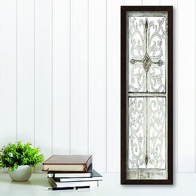 Courtside Market Window Cross Framed Wall Decor