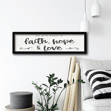 Courtside Market Faith Hope And Love II Framed Wall Decor