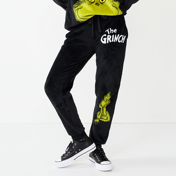 Juniors' The Grinch Logo Graphic Joggers