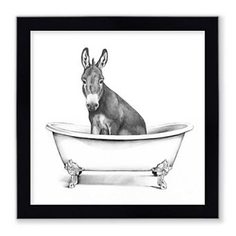 Courtside Market Clawfoot Critter Iv Framed Wall Decor